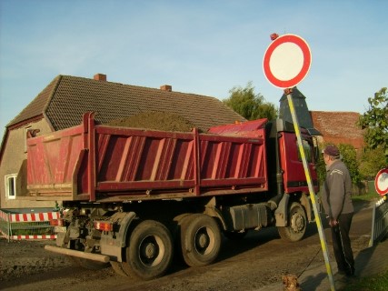Straßenbau in Pasenow