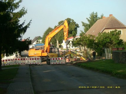 Straßenbau in Pasenow