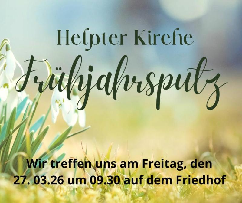 Frühjahrsputz rund um den Kirchturm