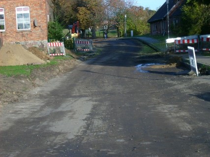 Straßenbau in Pasenow